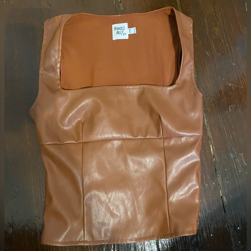 Princess Polly Warm Leather 0 Corset Summer Going Out Top